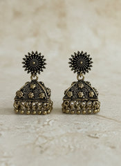 Antique Temple Dome Jhumkas ( SJ 95 )
