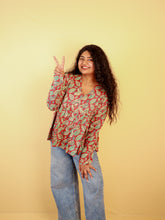 LEAFY ORANGISH SHORT KURTHI (SU 692)