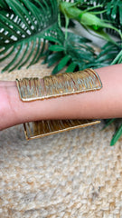 Golden Wire Cuff Bangles (SJ 153)