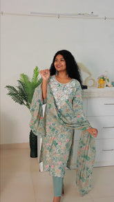 Pastel Green Kurtha Set (SU 72)