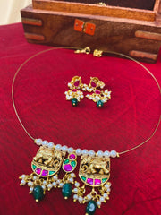 Tamil invisible elephant necklace ( SJ 31)