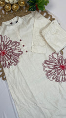 IVORY BLOSSOM CO-ORD SET - SU 516
