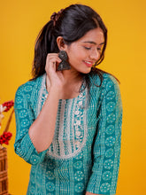 Turquoise Kurtha Top - Casual kurthi
