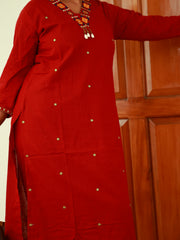 MAROON SEA SHELL CO ORD SET - SU 412