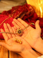 Traditional Floral Temple Choker with Earrings 🌺✨ SJ 21