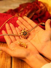 Traditional Floral Temple Choker with Earrings 🌺✨ SJ 21