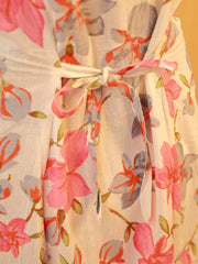 ROSE & ASH FLORAL DRESS WITH TIE