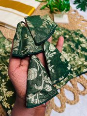 EMERALD GREEN✨READYMADE BLOUSE (SU 843)