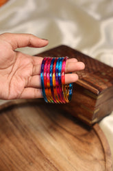 Rainbow jelly bangles - set of 8 (SJ 145)