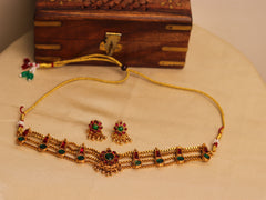 Antique Emerald Ruby Choker Set (SJ 191)