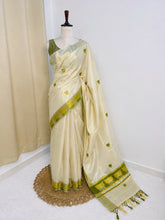 Pista Green Lotus Saree - Elegant Saree (SU 586)