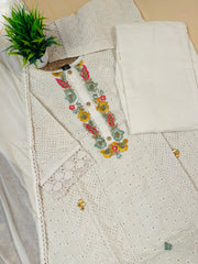 Hakoba Salwar Suit With Floral Works (SU 223)