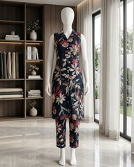 DUSKY FLORAL CO ORD SET (SU 663)