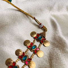 ROYAL COIN BLOOM ANTIQUE CHOKER SET (SJ 205)