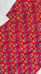MAROON WITH BLUE FLOWERS (SU 69)