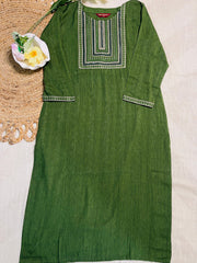 Green Kurta Top (SU 198)