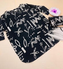 Black chic Co-ord set - SU 445