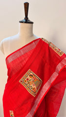 Madhubani Premium Slub Cotton Saree (SU 799)