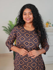 Dark Blue Kurtha Top (SU 150)