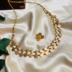 HERITAGE KASU MALA NECKLACE SET ( SJ 179)