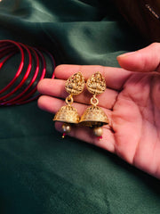 Antique Lakshmi Temple Jhumka Earrings (SJ 65)