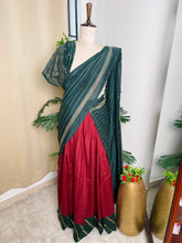 MAROON AND GREEN DHAVANI (SU 543)