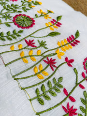 POONGAVANAM🌸✨ THREAD EMBROIDERY VISCOSE SAREE (SU 812)