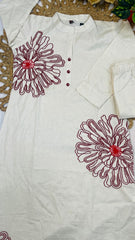 IVORY BLOSSOM CO-ORD SET - SU 516