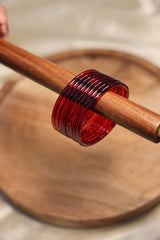 Red jelly bangles- set of 8 (SJ 148)