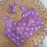 LAVENDER LEAF BROCADE SILK READYMADE BLOUSE (SU 887)