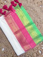 POURNAMI 🪷 MUL COTTON SAREE (SU 856)