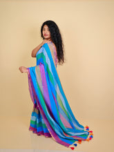 SEA BREEZE STRIPES MUL COTTON SAREE (SU 719)