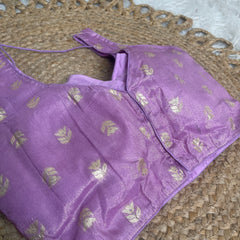 LAVENDER LEAF BROCADE SILK READYMADE BLOUSE (SU 887)