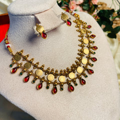 VAIDEHI✨ANTIQUE NECKLACE SET (SJ 176)