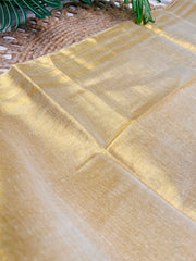 SUWARNA✨🌼 GOLDEN STRIPES WITH TASSELS TISSUE SILK SAREE (SU 770)