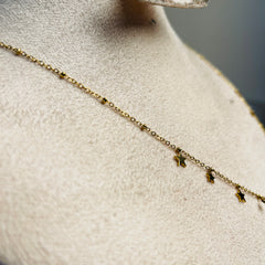 Gold Tone Star⭐️Charm Anti Tarnished Necklace (SJ 157)