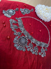 Antique Silver Coin Necklace & Earring Set