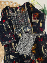 Black cord set with mirror work (SU 132)