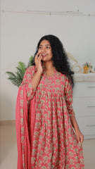 PEACH RED SALWAR SET (SU 29)