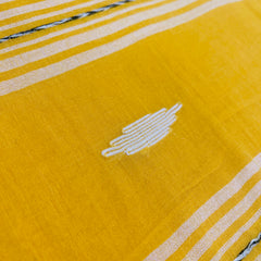 SUNSHINE☀️✨SUN YELLOW WITH WHITE THREAD DESIGN PREMIUM MUL COTTON SAREE (SU 835)