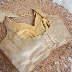 JACKQUARD BROCADE MUTED GOLD READYMADE BLOUSE✨ (SU 884)