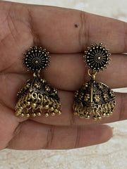 Antique Temple Dome Jhumkas ( SJ 95 )