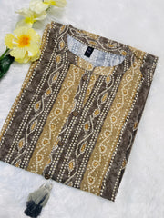 Light Brown Kurti Top (SU 81)
