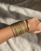 CLASSIC GOLD SPARKLE BANGLES (SJ 112)