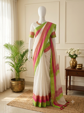 POURNAMI 🪷 MUL COTTON SAREE (SU 856)
