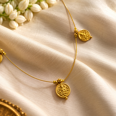 GANESHA COIN THREAD INVISIBLE NECKLACE (SJ 188)