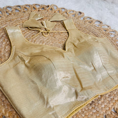 JACKQUARD BROCADE MUTED GOLD READYMADE BLOUSE✨ (SU 884)