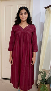 PLUM ALIA CUT KURTHA (SU 313)