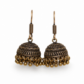 Antique Gold Ghungroo Jhumka (SJ 124)