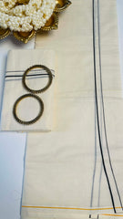 Puliyilakkara black set mundu (SU 488)